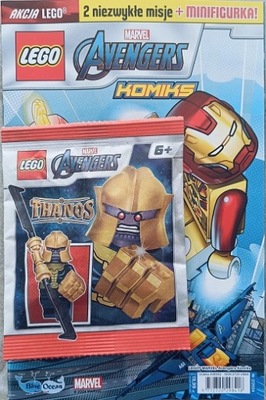 Komiks LEGO Marvel Avengers 2/2024 minifigurka Thanos sh696 242215-1
