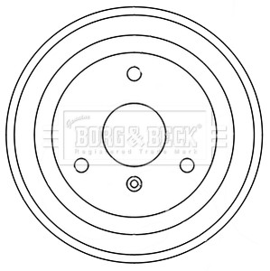 Барабан гальмівний smart fortwo 07- bbr7248 фото №1