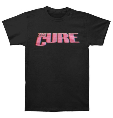 The Cure Neon Logo Black T shirt