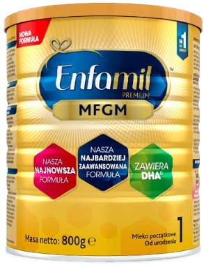 ENFAMIL PREMIUM 1 MFGM mleko początkowe dla dzieci 800 g