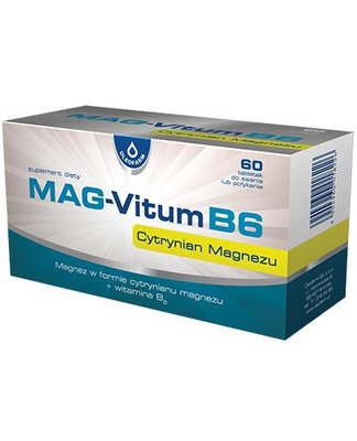 Mag-Vitum B6 Cytrynian Magnezu, 60 tabl.