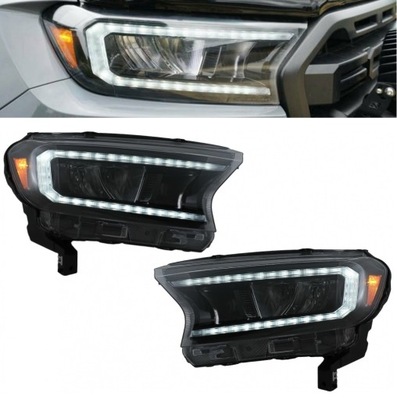 Фары передние лампы full led ford ranger 15+ фото №1