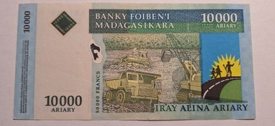 BANKNOT MADAGASKAR 10000 ARIARY