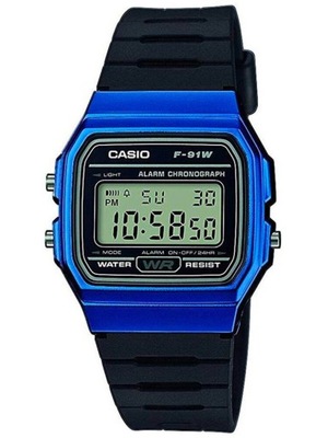 ZEGAREK MĘSKI CASIO F-91WM-2ADF (zd102e)