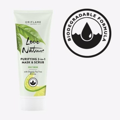 maseczka i scrub 2 w 1 Love Nature Oriflame