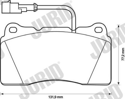 PADS BRAKE FRONT JURID 571952J  