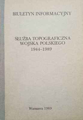 Służba topograficzna Wojska Polskiego 1944-1989
