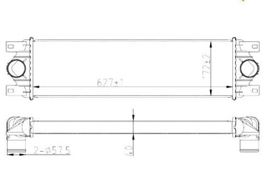 INTERCOOLER RENAULT MASCOTT 99- VIVARO NRF  