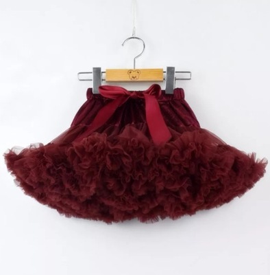 SPÓDNICZKA TUTU PETTISKIRT, RUBINOWA, 6-8 LAT