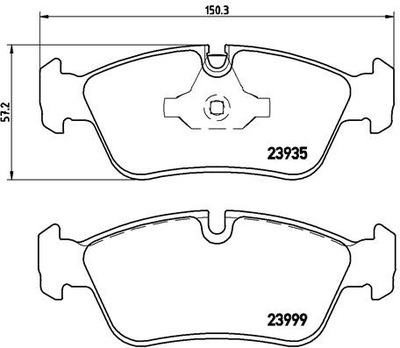 ZAPATAS DE FRENADO PARTE DELANTERA BMW 3 E90 05-  