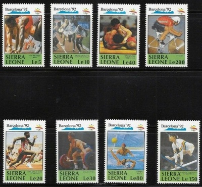 Sierra Leone 1990 Znaczki 1509-16 ** sport igrzyska olimpijskie Olimpiada