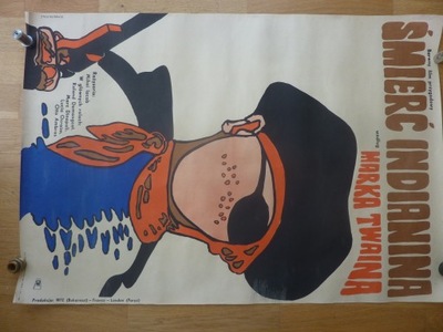 Plakat film ŚMIERĆ INDIANINA 1969