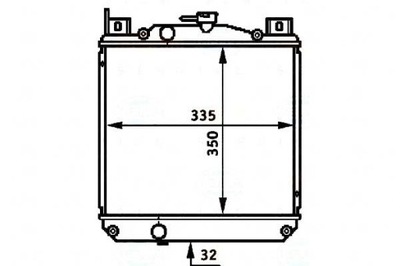 BEHR-HELLA RADUADOR DEL MOTOR BEHR HELLA 1770080 32  