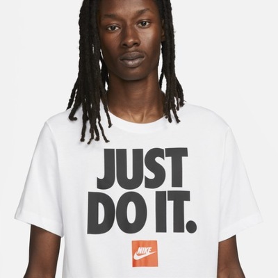 Męski t-shirt biały Nike Just Do It L