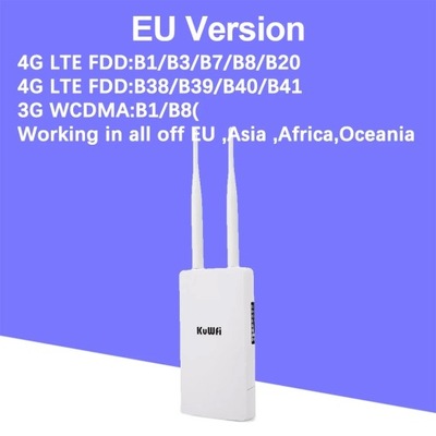 KuWFi na zewnątrz 4G Router bezprzewodowy LTE 150 Mb/s wi-fi na kartę