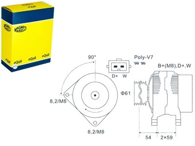 ГЕНЕРАТОР FORD MER MAGNETI MARELLI