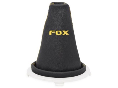 Vw fox 2004-2011 шкіряний чохол перемикання передач вишивка жовтий фото №1