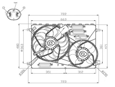 ELEKTROWENTYLATOR LANDROVER FREELANDER 06-