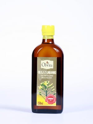 Olej rydzowy z lnianki zimnotłoczony 250ml Olvita