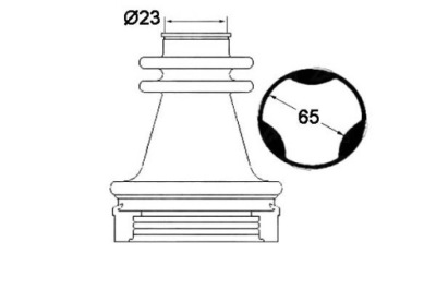 Набор защита шарнир sasic 7701209258 36915 фото №1