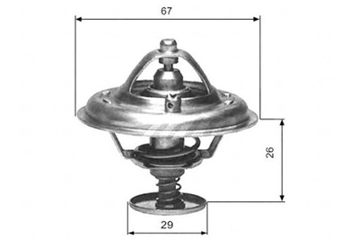 Gates th09180g1 термостат, середина охлаждающий фото №1