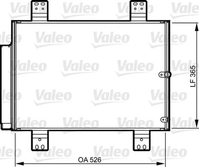 РАДИАТОР КОНДИЦИОНЕРА DAIHATSU TERIOS 1.3 5/2 814206 VALEO РАДИАТОР