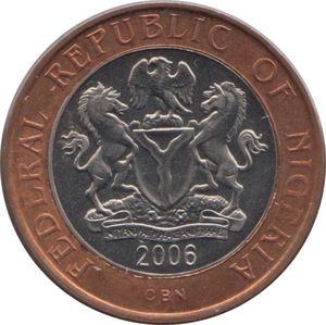 2 Naira 2006 Mennicza (UNC)