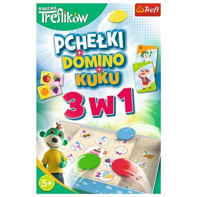 Trefl gra Trefliki 3w1 Domino Pchełki Kuku 01921