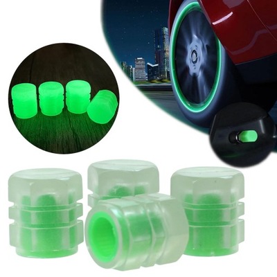 FLUORESCENCYJNE SCREWS TRIMS ON FAN LUMINOUS IN NOCY 4 PC. GREEN COLOR  