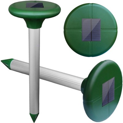 ODSTRASZACZ kretów MOCNY SOLARNY nornic 1000 m2