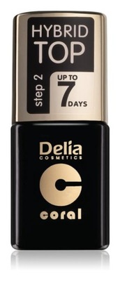 Delia Lakier Do Paznokci Top Coat Hybrid Gel