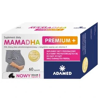 MamaDHA PREMIUM PLUS witaminy w ciąży 60 kapsułek