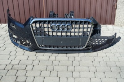 Audi q3 8u0 10-14 бампер передній решітка радіатора захист нижня спойлер фото №1