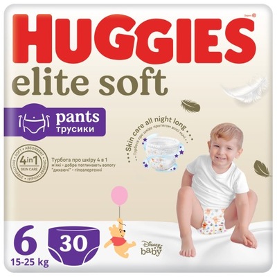 Pieluchomajtki Elite Soft HUGGIES r 6 30 szt