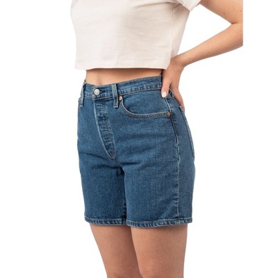 Levis Damskie Krótkie nogawki 501 MID THIGH SHORT 85833-0007-29