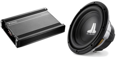 Subwoofer JL AUDIO 10W0v3-4 wzmacn. FOCAL AP4340