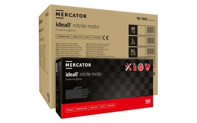 MERCATOR Ideall nitrile moto long black M