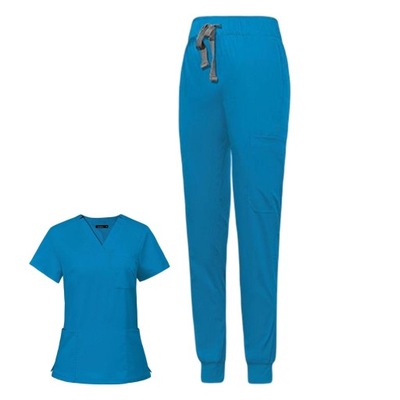 Peelingi pielęgniarskie Uniformy Odzież robocza do masażu SPA XL niebieska