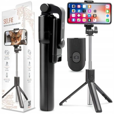 KIJEK SELFIE STICK STATYW PILOT BLUETOOTH MOCNY