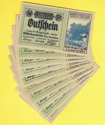AUSTRIA 50 HELLER 1920 r. /17/ Amstetten