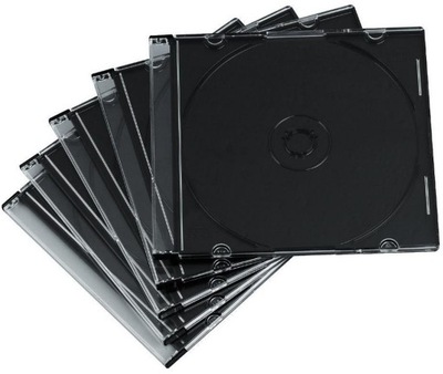 Pudełko slim na płytę CD/DVD plastikowe x 10 szt