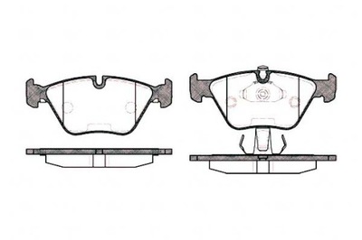 ZAPATAS DE FRENADO BMW 5 E39 20.3MM WVA21677 ROADHOU  