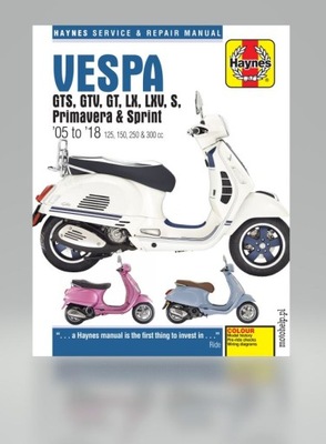 SCOOTER VESPA PRIMAVERA (14 - 18) DESCRIPCIÓN REPARACIÓN SKUTERA HAYNES PUBLISHING  