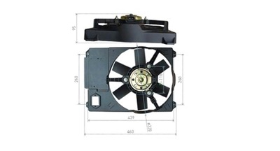 VENTILADOR DEL RADIADOR MAGNETI MARELLI 069422800010  