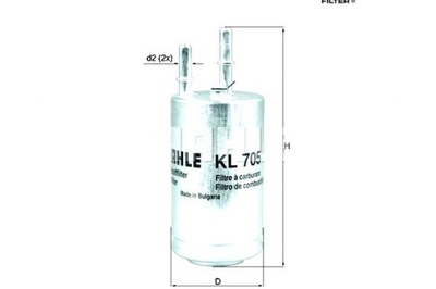 Knecht фильтр топлива volvo s60 ii s80 ii v40 v60 i фото №1