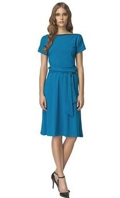 Sukienka Nife S13 - WYSYŁKA 24H niebieski 36
