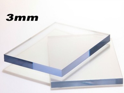 Płyta plexi bezbarwna 3mm jak szkło 50x30cm plexi
