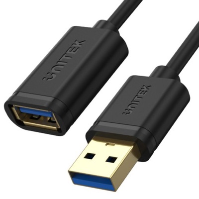 Unitek kabel przedłużacz USB 3.1 gen 1 AM-AF 3M Y-C4030GBK czarny