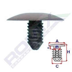 КЛИПСА WYGŁUSZENIA КРЫШКИ ДВИГАТЕЛЯ OPEL X10SZT