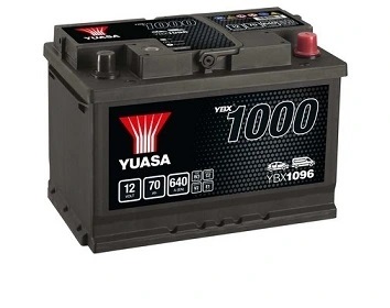 BATERÍA ROZRUCHOWY 12V YUASA 70AH 640A YBX1096  